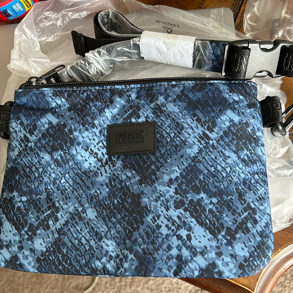 VS Pink Blue & Black Crossbody Bag